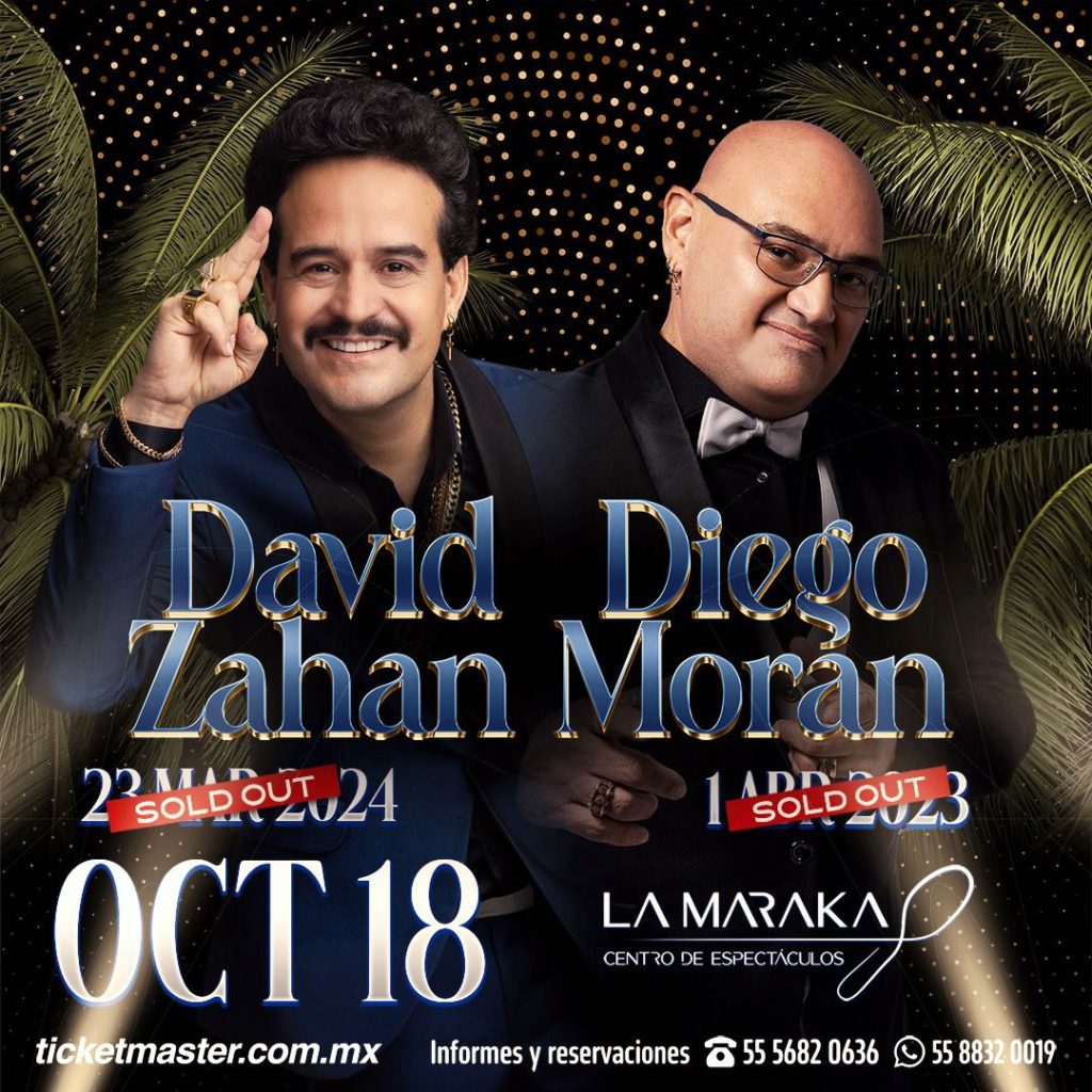 DAVID ZAHAN Y DIEGO MORAN LA MARAKA OCT 2024 cartel