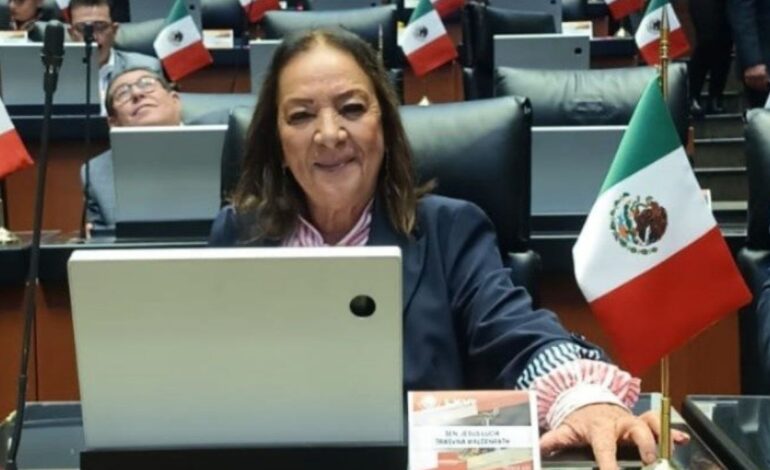 Senadora de Morena sufre lesión por petardos que lanzaron normalistas