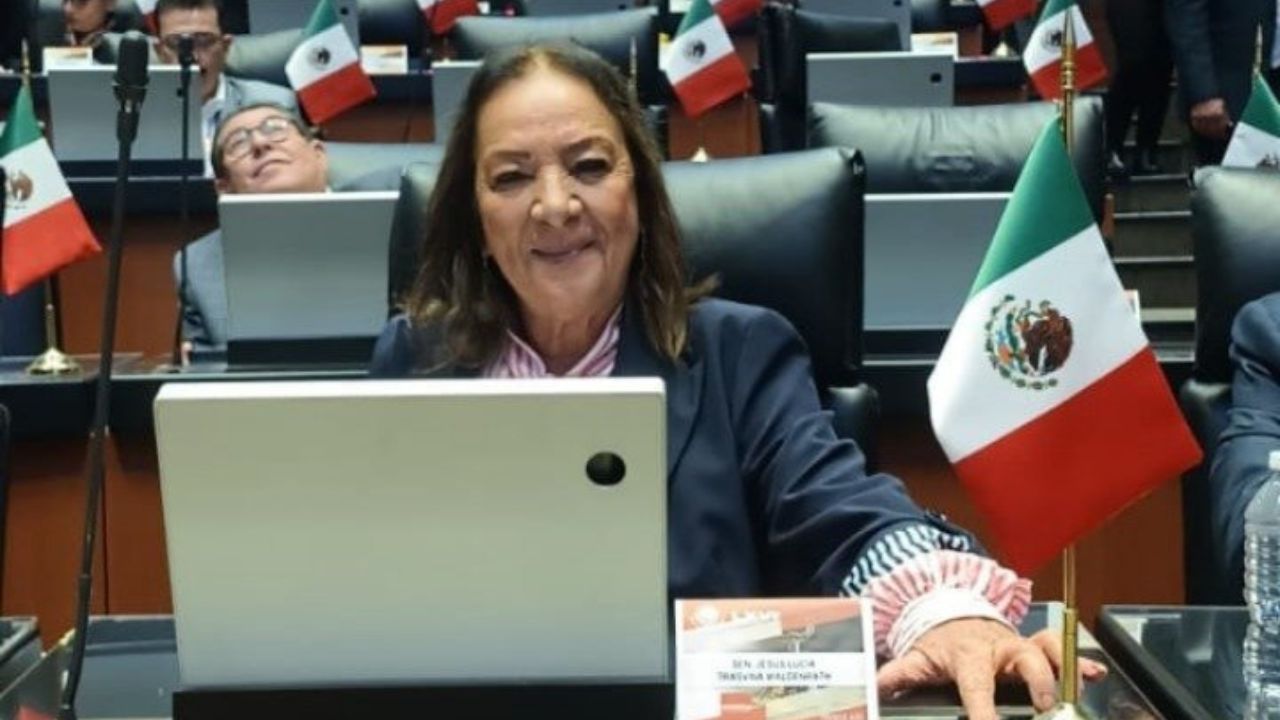 Senadora de Morena sufre lesión por petardos que lanzaron normalistas