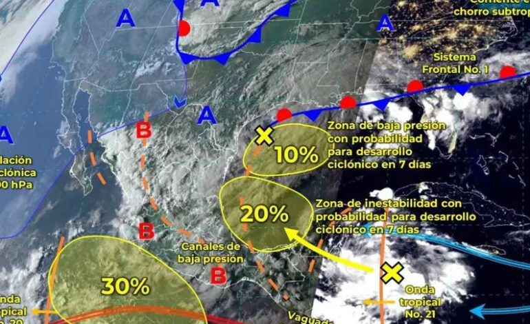 Se esperan lluvias y ‘Norte’ en el país