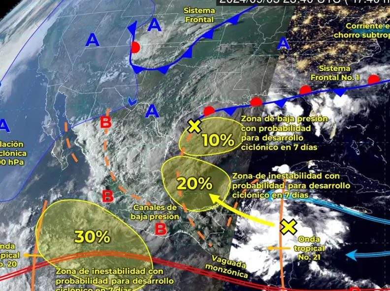 Se esperan lluvias y ‘Norte’ en el país