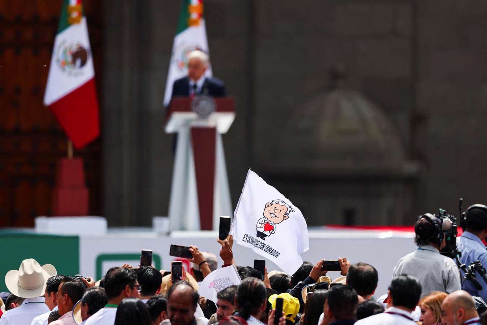 Así fue el informe de López Obrador en el Zócalo