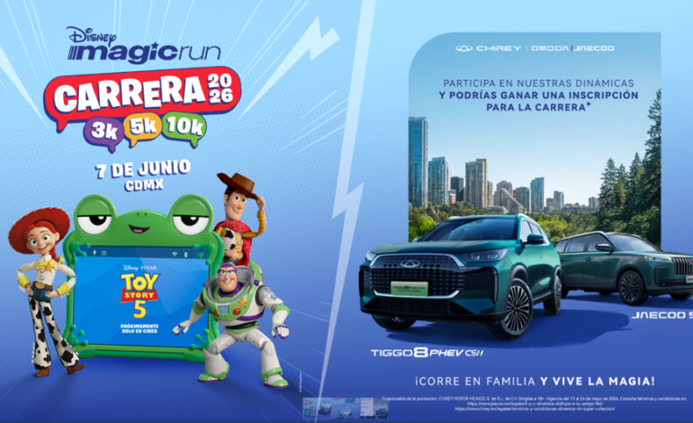 Chirey Motor México anuncia con orgullo su alianza oficial con Disney y Pixar para el esperado estreno de Toy Story 5, que llega a cines este 18 de junio