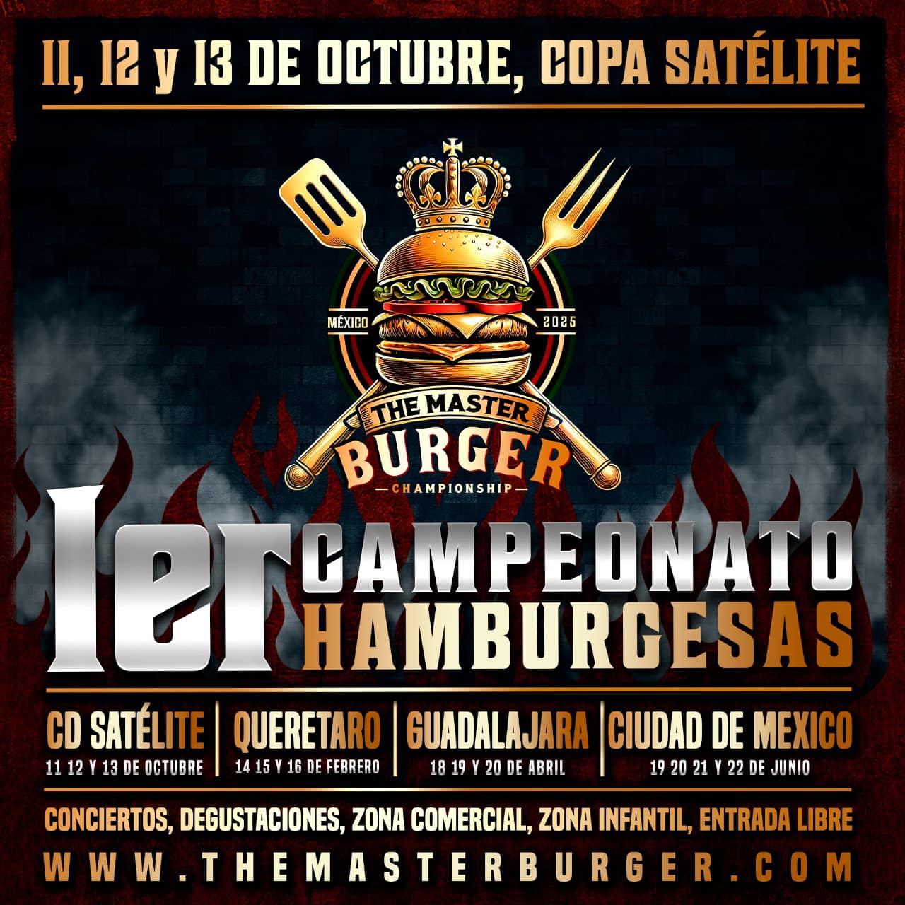 Este fin de semana llega “THE MASTER BURGUER” AL PARQUE NAUCALLI con impresionante variedad gastronómica, cultural y artística