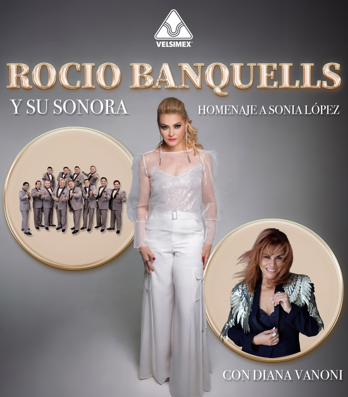 ROCIO BANQUELLS y SU SONORA llega junto a Diana Vanoni al Frontón Bucareli