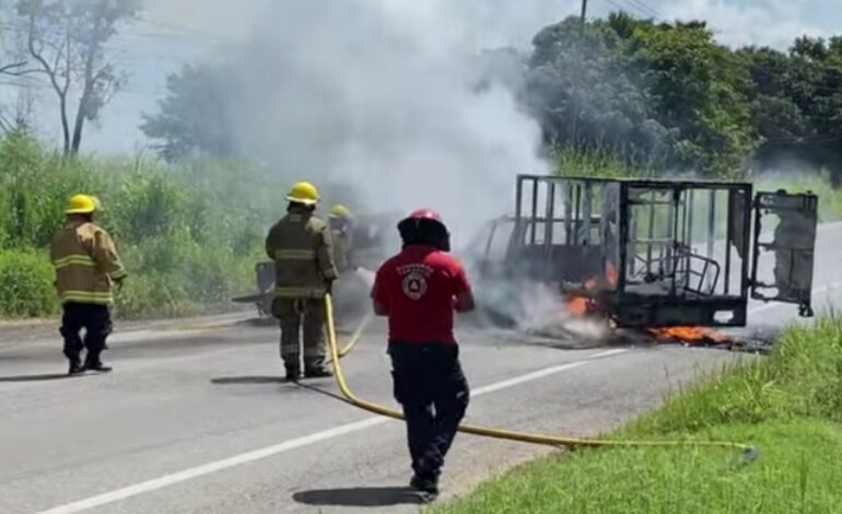 Tabasco: Queman comercios y vehículos en Villahermosa