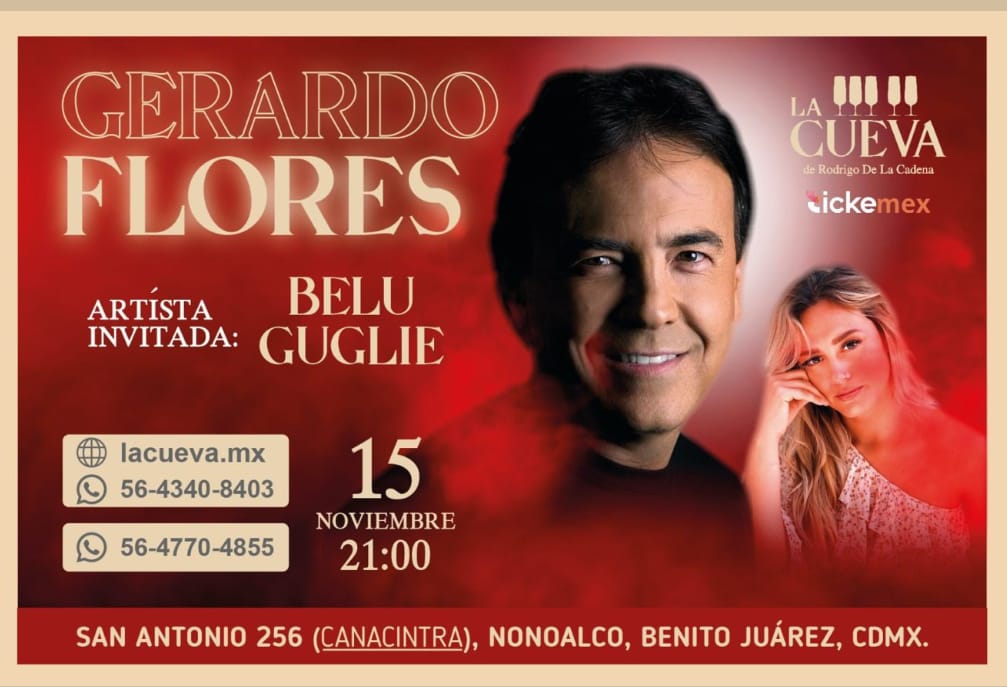 GERARDO FLORES LA CUEVA NOV 2024 CARTEL