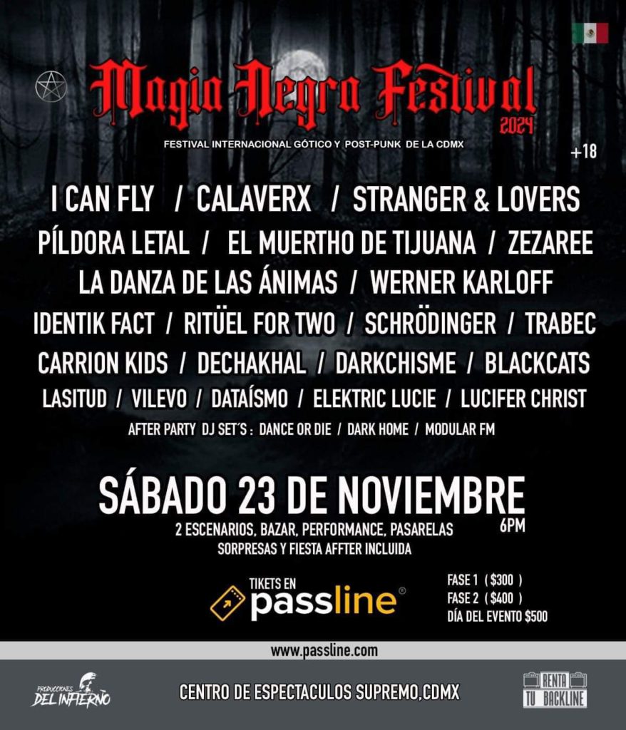 MAGIA NEGRA FESTIVAL CUARTA EDICION 2025 CARTEL