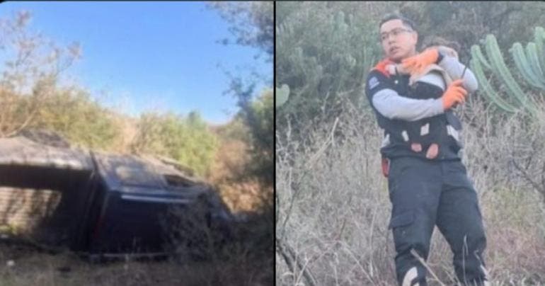 bebe sobrevive volcadura y pasa 12 horas en un barranco de guanajuato capital