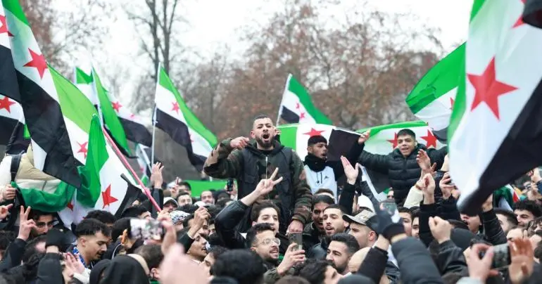sirios celebran bachar al asad