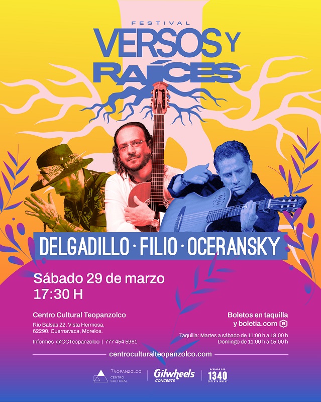 FESTIVAL VERSOS Y RAICES MOELOS MAR 2025 CARTEL