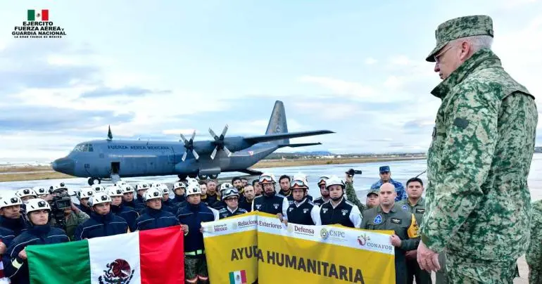 cuidense mucho titular de defensa a delegacion enviada a combatir incendios en la