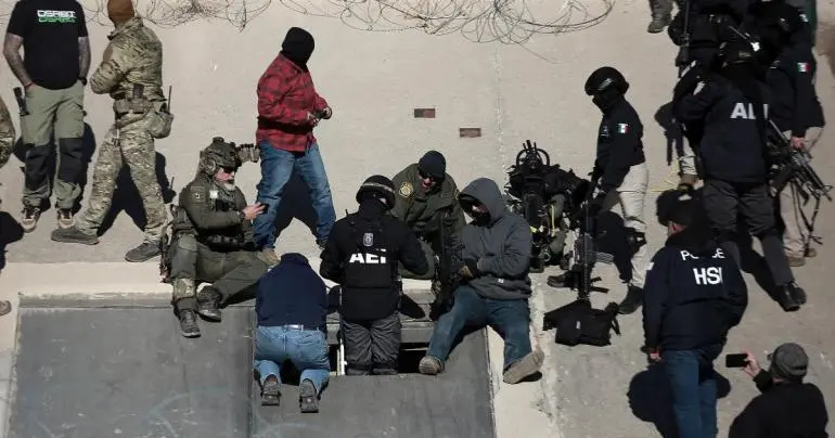 descubren tunel entre ciudad juarez y el paso para trafico de migrantes y droga