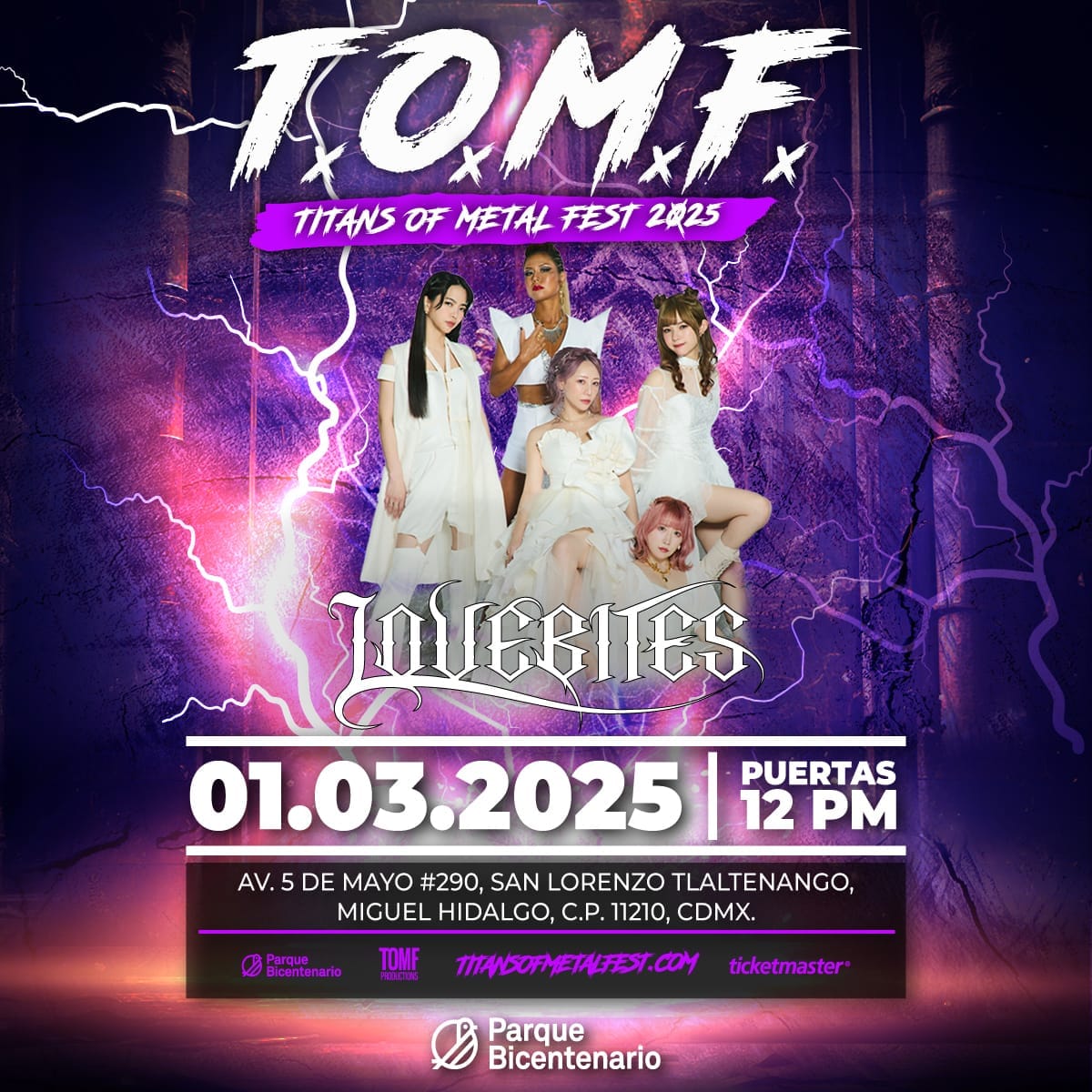 LOVEBITES TITANS OF METAL FEB 2025 CARTEL