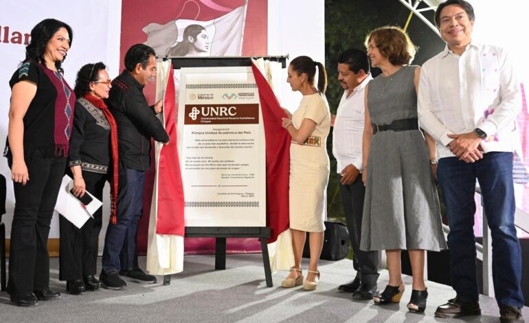 Claudia Sheinbaum inaugura Universidad Rosario Castellanos en Chiapas