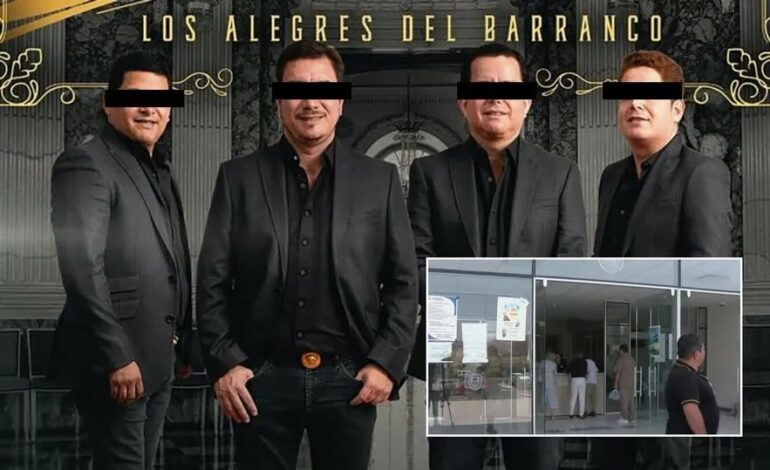 Vinculan a proceso a Los Alegres del Barranco por apología del delito