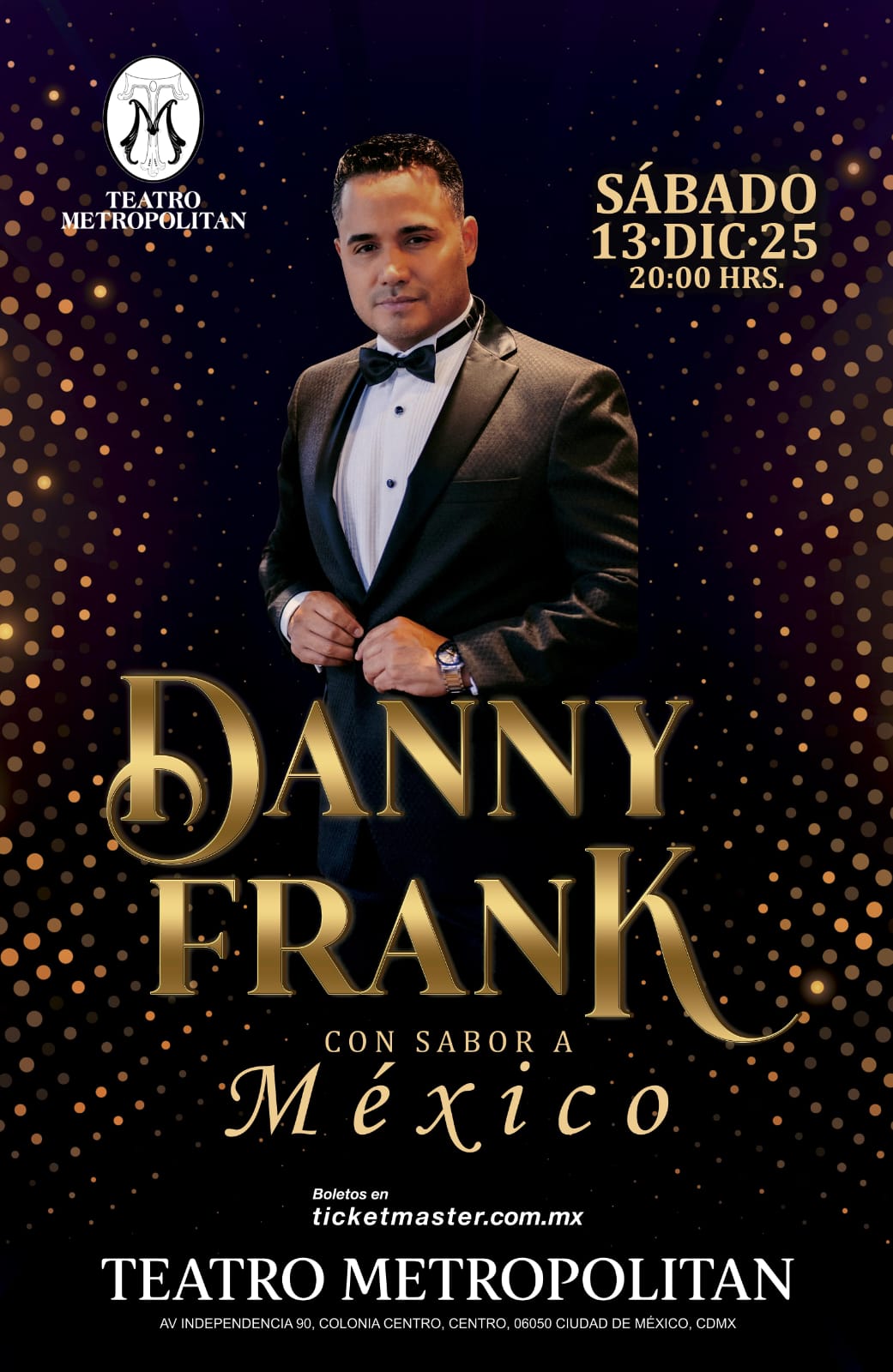 DANNY FRANK TEATRO METROPOLITAN DIC 2025 CARTEL