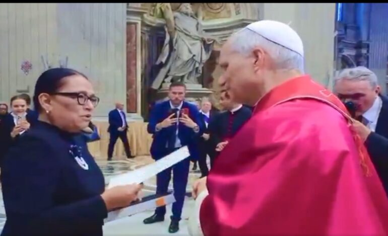 Papa León XIV envía saludo a Claudia Sheinbaum y al pueblo de México