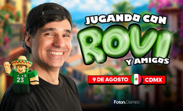 “Jugando con Rovi” llega a CDMX: el espectáculo en vivo que une a fans de Roblox, familias y gamers en una misma aventura