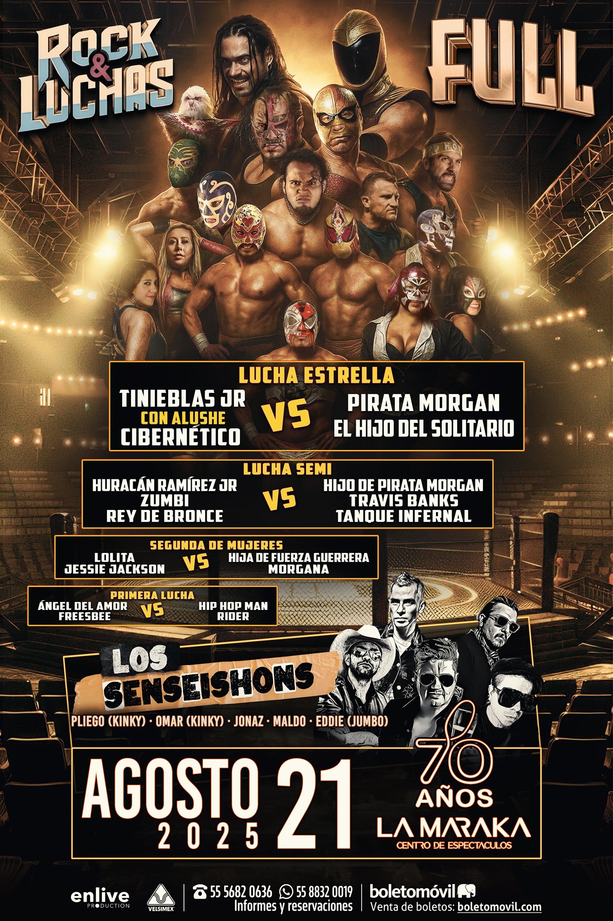 ROCK LUCHAS JULIO 2025 LA MARAKA CARTEL