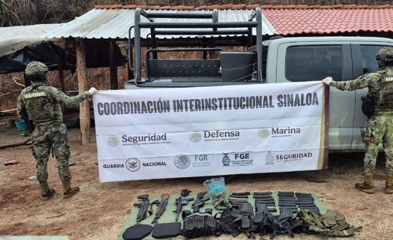 ‘Cazan’ a Los Mayos: capturan a 11 integrantes en Sinaloa y les decomisan armas y explosivos