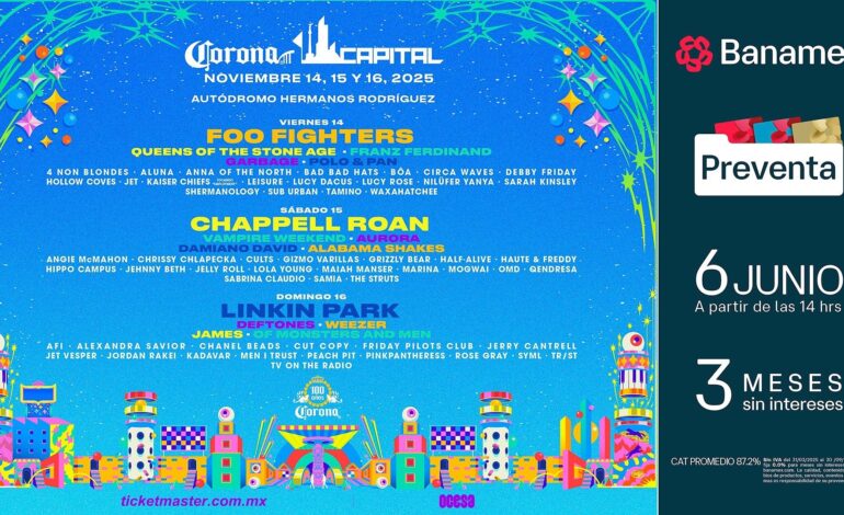 Corona Capital sale de gira por México en el centenario de la cerveza Corona