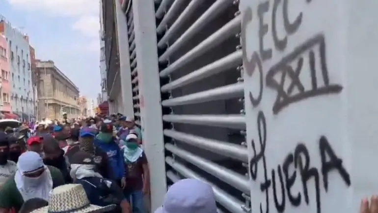 vandaliza ceteg oficinas snte centro historico