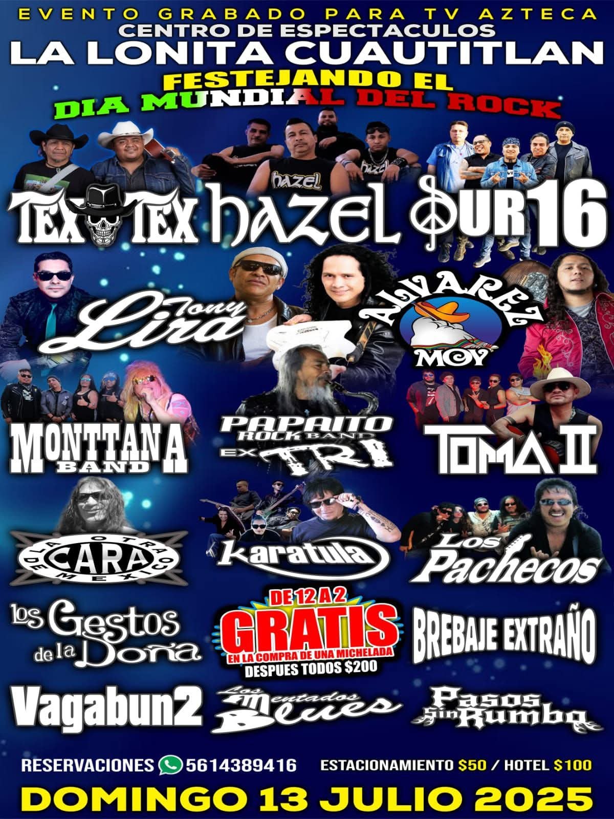 ROCK LA LONITA DIA DEL ROCK JUL 2025 CARTEL