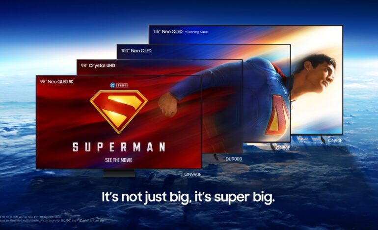 Samsung TVs and Displays Samsung Art TVs Samsung Art Store Warner Bros. DC Studios Superman main1