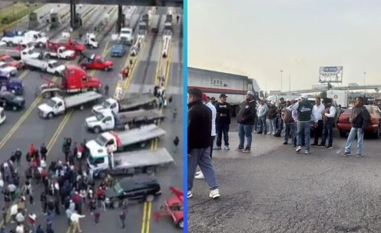 Bloqueos de transportistas: caos en la México-Pachuca y México-Querétaro