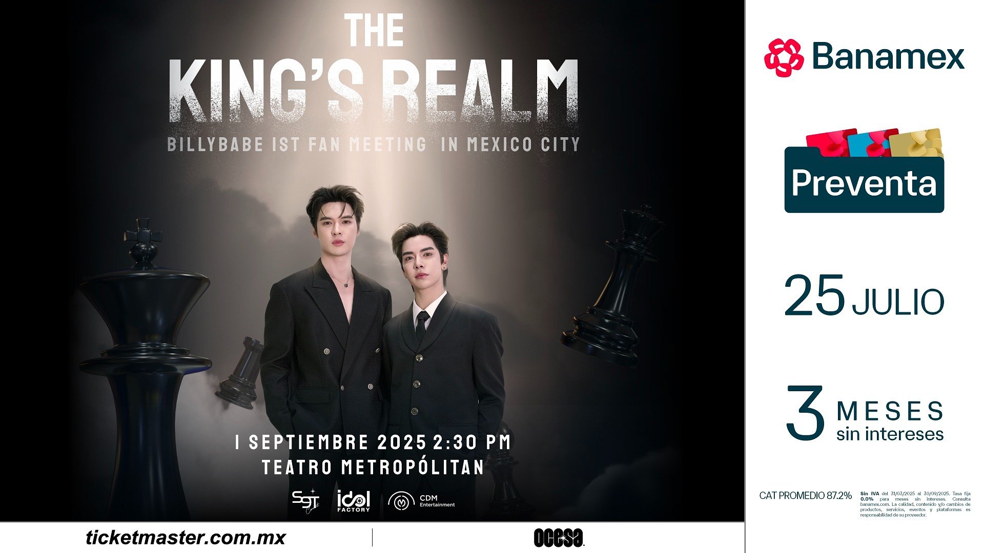 Una bienvenida Real para el Dúo Tailandés: “The King’s Realm” de BillyBabe, por primera vez en Ciudad de México