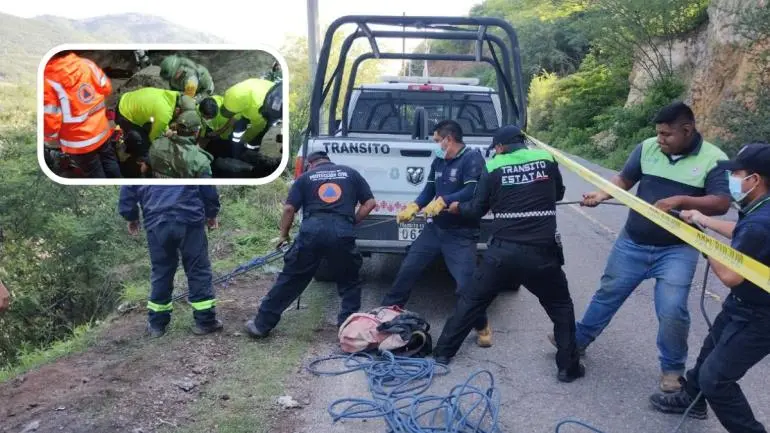 mueren siete personas y 16 resultan heridas tras caida de autobus a rio en guerrero