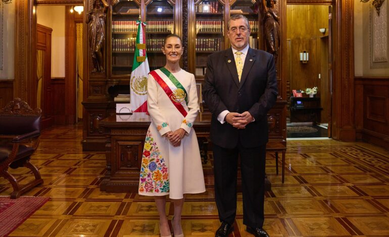 Sheinbaum y presidente de Guatemala afinan detalles previos a encuentro