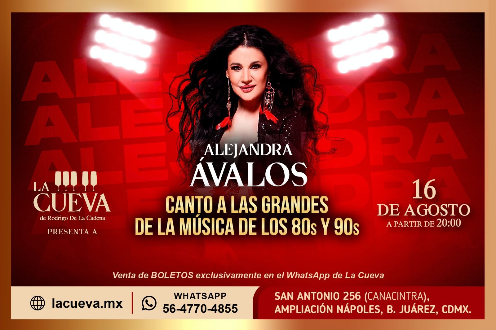 ALEJANDRA AVALOS LA CUEVA AGO 2025 CARTEL