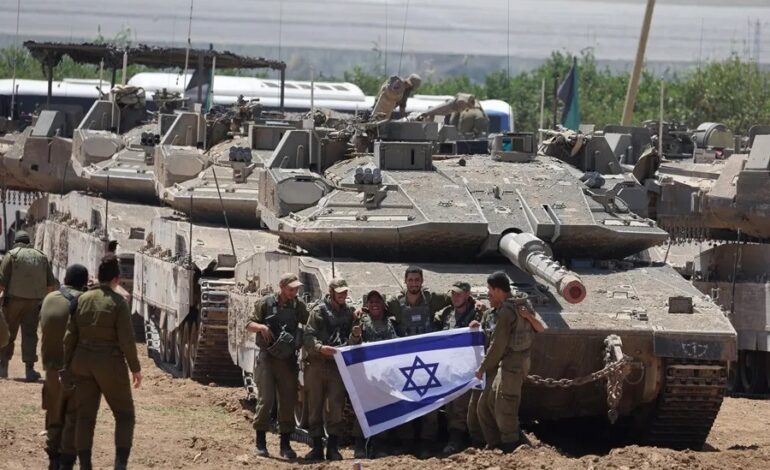 GAZA SOLDADOS BANDERA ISRAEL
