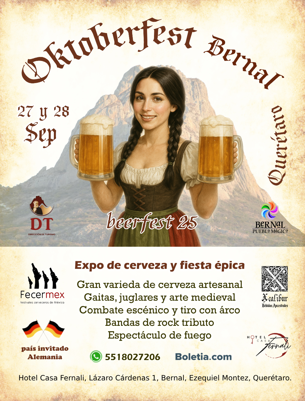 OKTOBERFEST BERNAL AGO 2025 CARTEL