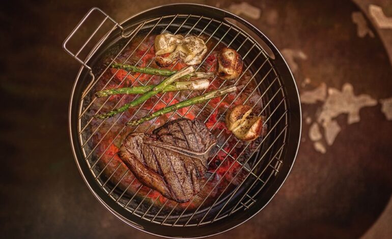 Tramontina Churrasco Grill a Carbon TCP 400 de Acero Inoxidable