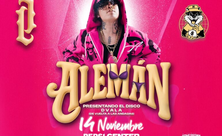 Alemán regresa a los escenarios de la CDMX con nueva música y potentes rimas
