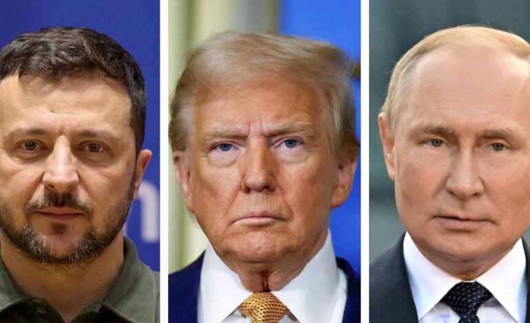 Ucrania no entregará territorio, afirma Zelenski a Putin y Trump