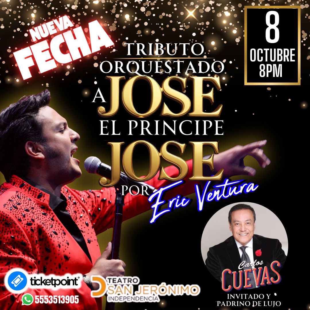 ERIC VENTURA TRIBUTO JOSE JOSE OCT 2025
