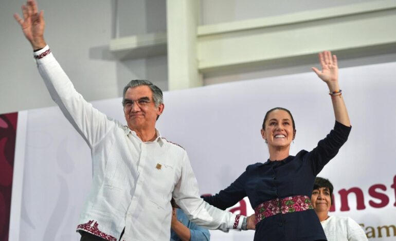 Reitera presidenta todo su apoyo para consolidar la transformacion en Tamaulipas