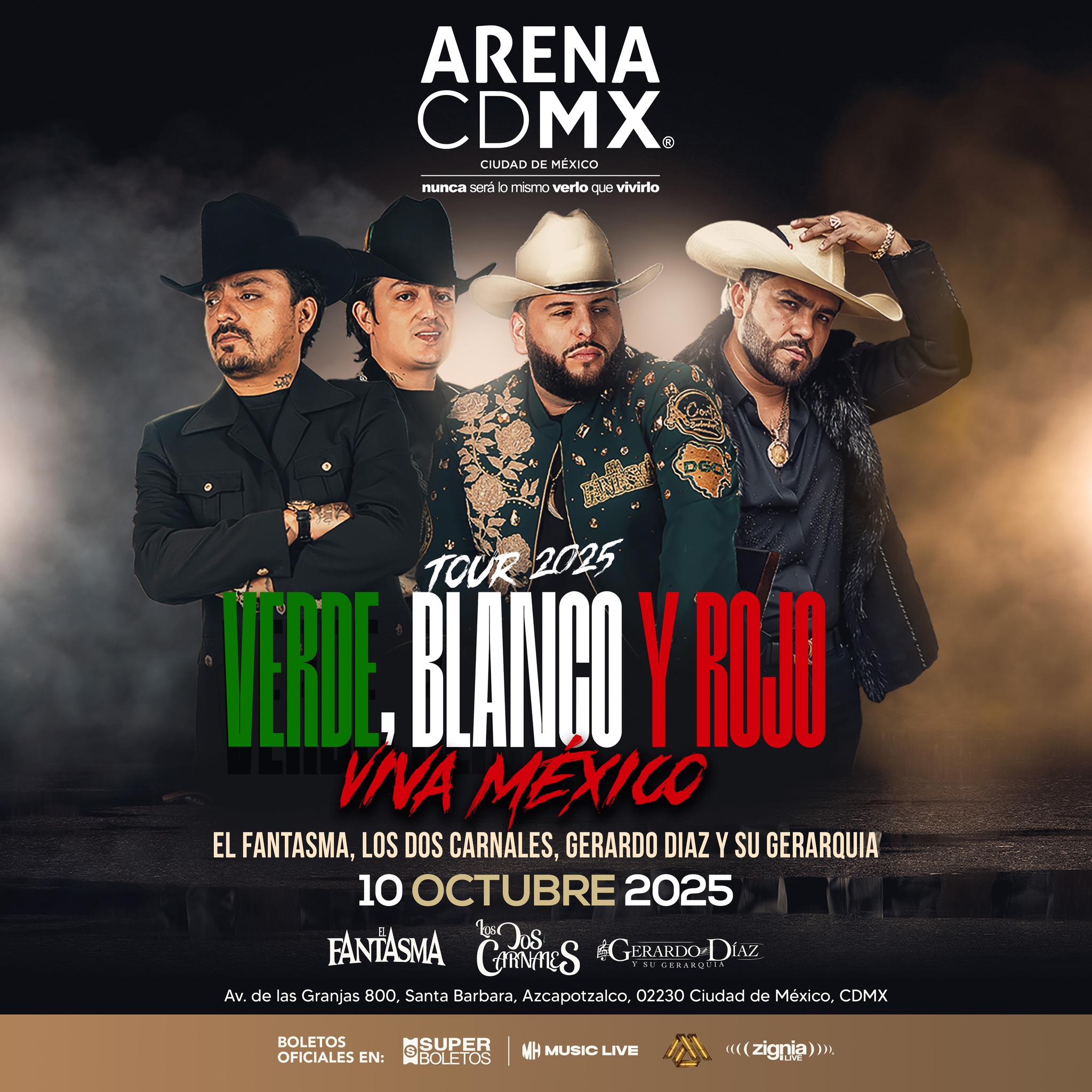 VERDE BLANCO ROJO OCT 2025 CARTEL