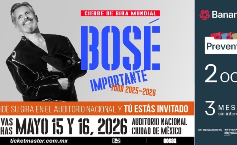 Miguel Bosé despedirá su gira mundial con dos fechas en el Auditorio Nacional