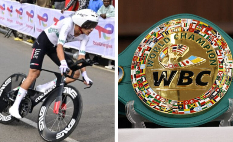 Isaac del Toro recibe cinturón especial del CMB previo al Mundial de Ciclismo: fecha, hora y dónde ver la carrera