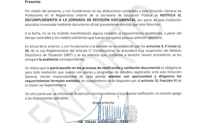 Acoso administrativo y abuso de autoridad en la Dirección General de Profesiones de la SEP, acusan universidades