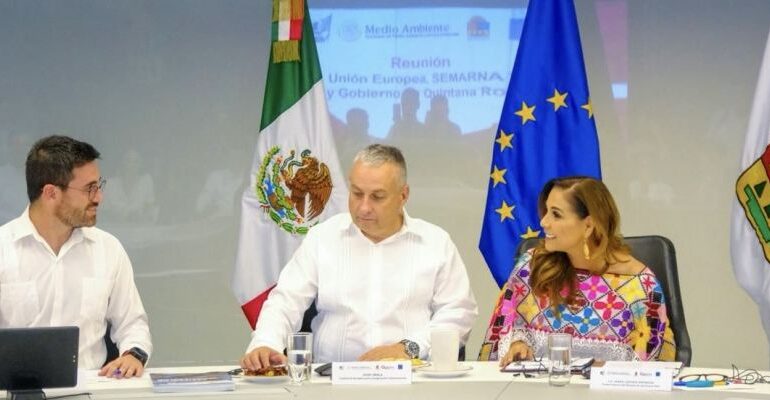 Autoridades mexicanas, europeas y empresarios fortalecen en Quintana Roo la cooperación internacional para transformar el sargazo en desarrollo sostenible