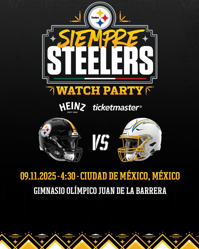 STEELERS LEYENDAS WATCH PARTY OCT 2025 CARTEL 1