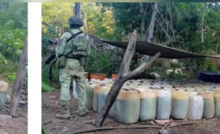 Desmantelan en Culiacán almacén de sustancias químicas para la elaboración de drogas