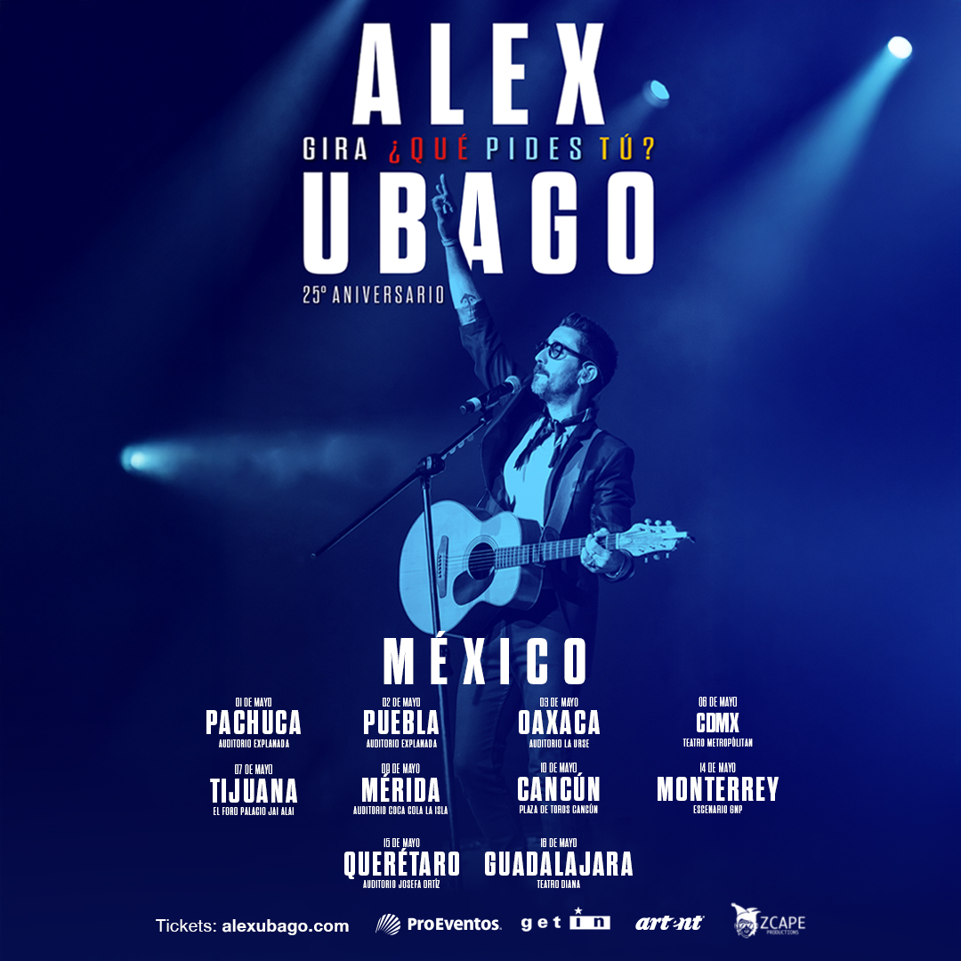 ALEX UBAGO TOUR NOV 2025 CARTEL