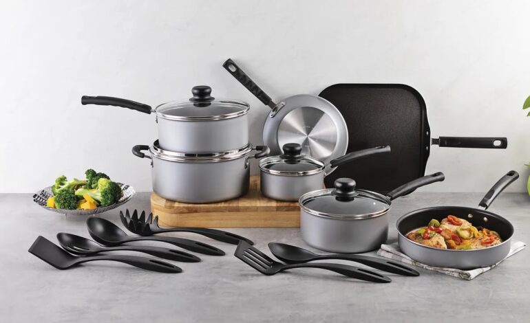 TRAMONTINA Bateria Primaware gris 18pzs 2